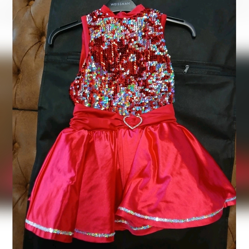 Weissman Sparkling Red Kids Dance Costume